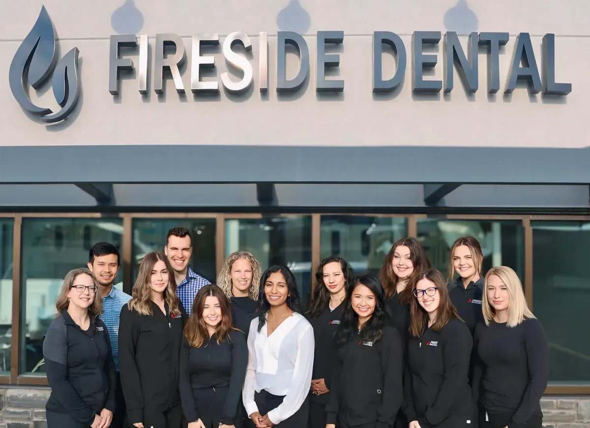 The Fireside Dental team outside the clinic